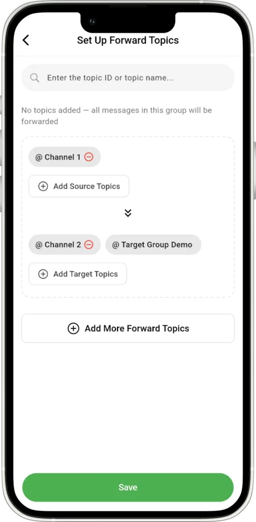 Forwarding by Topic for Supergroups in Auto Forward For Telegram v1.0.30