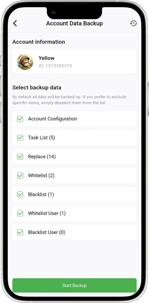 Full Data Backup– Now Functional and Reliable - Auto Forward For Telegram v1.0.30