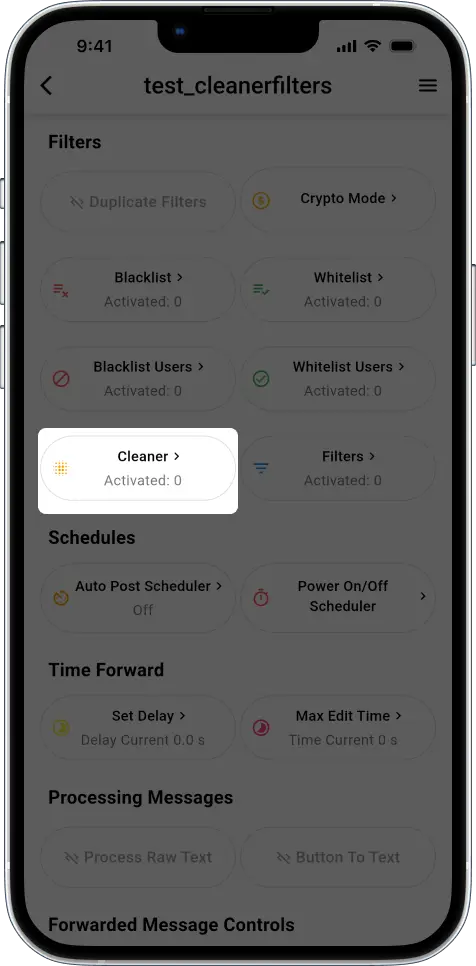 telegram auto forward cleaner and filters