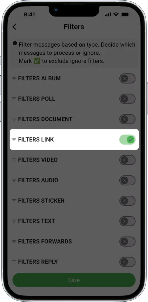 FILTERS LINK