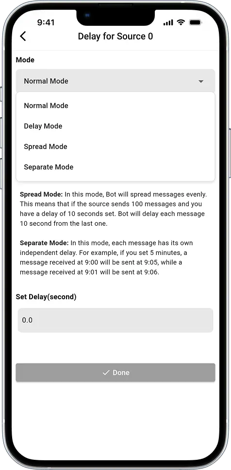 Auto Forward For Telegram v1.0.36: Delay Mode