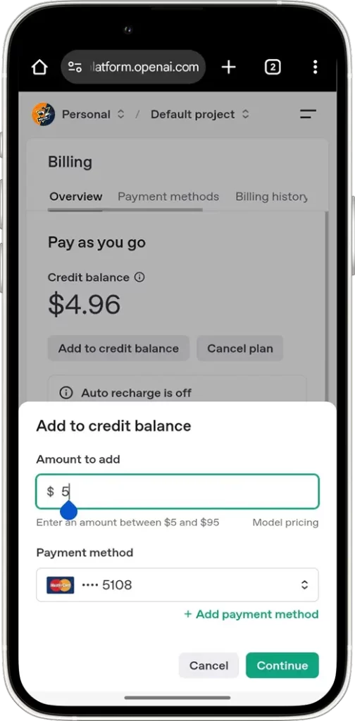 Add Billing Information