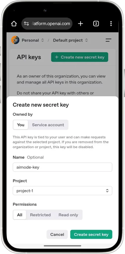 Required for API Key Use